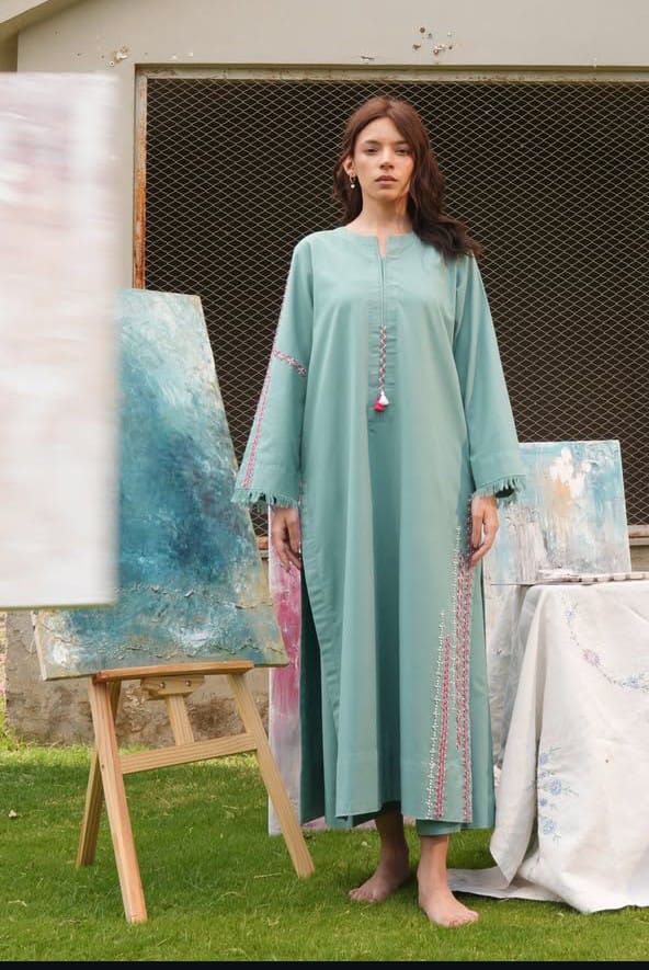 Sassi - Embroidred Stitched 2 PC Premium Winter Fabric