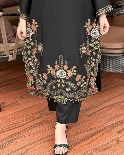 Wajiha Embroidered stiched (2 piece)