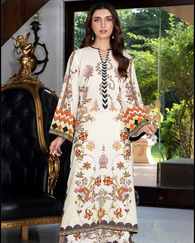 Naimal Floral Fusion Stiched (2 piece) ZL1007