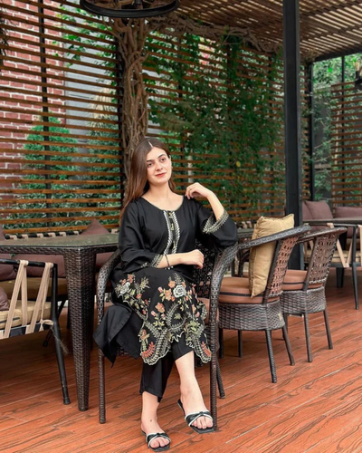 Wajiha Embroidered stiched (2 piece)
