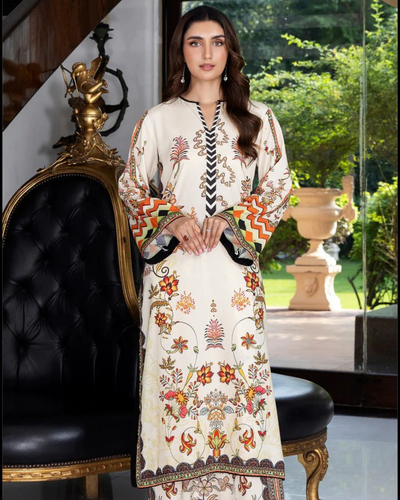Naimal Floral Fusion Stiched (2 piece) ZL1007