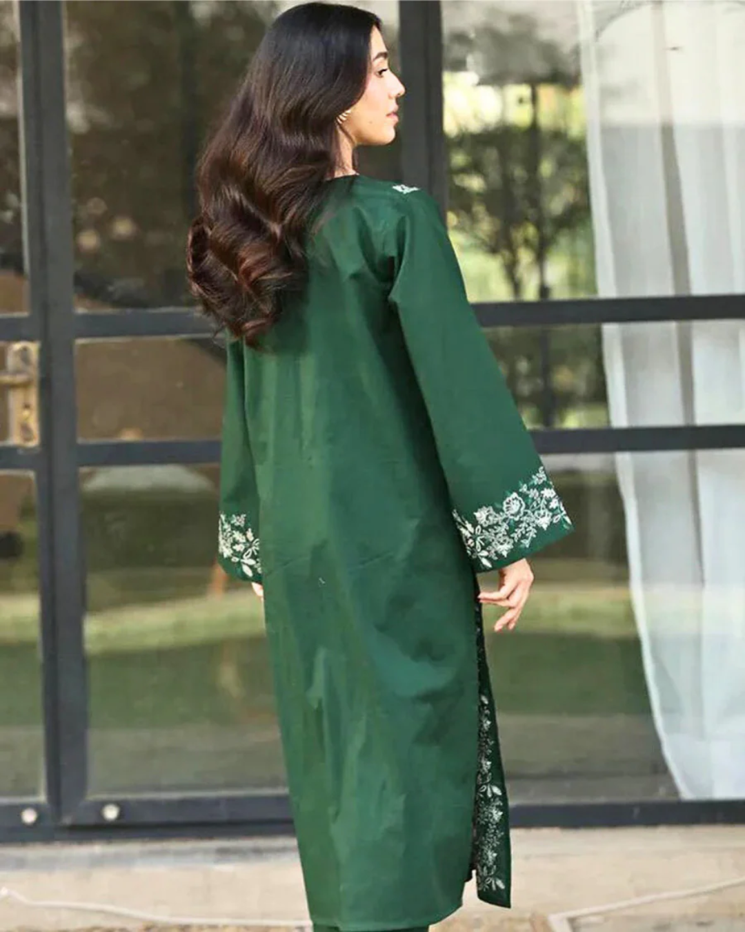 Agha Noor - Embroidered Long Shirt 2 piece