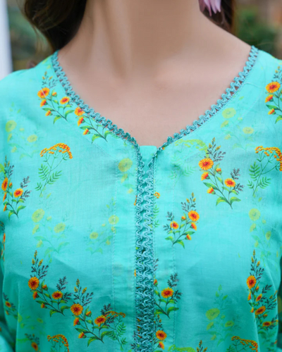 Firoza- Cambric Ghrara 2 Piece with Shirt