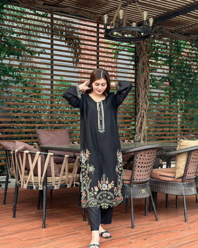 Wajiha Embroidered stiched (2 piece)