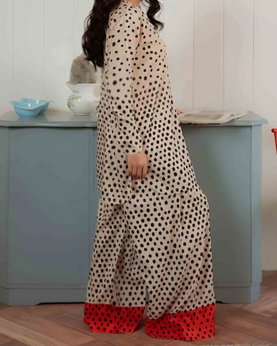 Polka  pagama stiched (2 piece) ZL1002