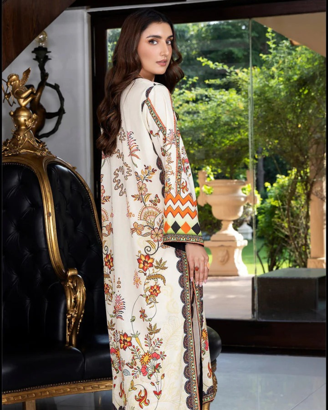 Naimal Floral Fusion Stiched (2 piece) ZL1007