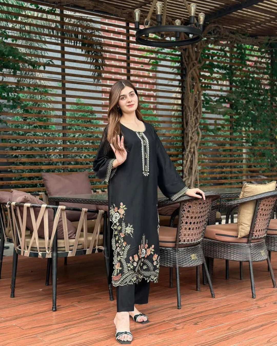 Wajiha Embroidered stiched (2 piece)