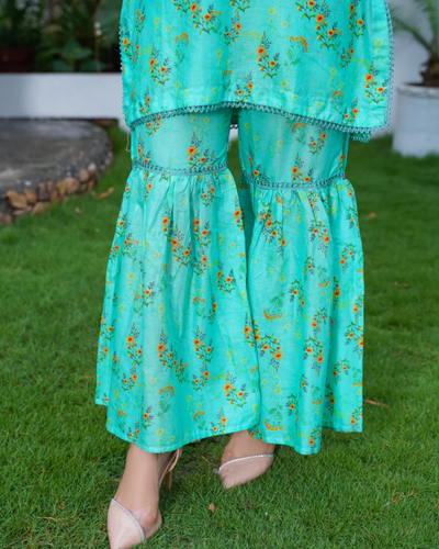 Firoza- Cambric Ghrara 2 Piece with Shirt