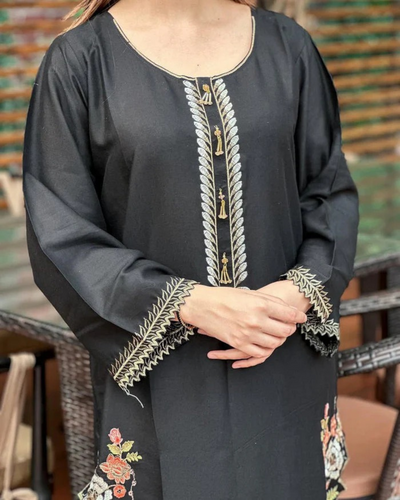 Wajiha Embroidered stiched (2 piece)