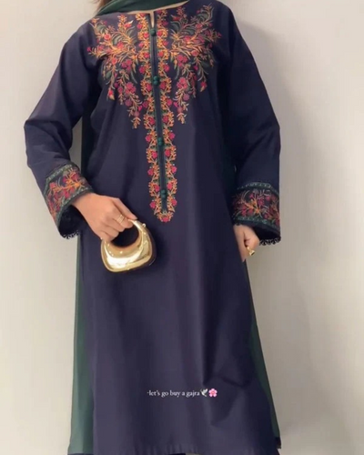 Rang ja Embroidered Stitched ( 2 piece) ZL1004