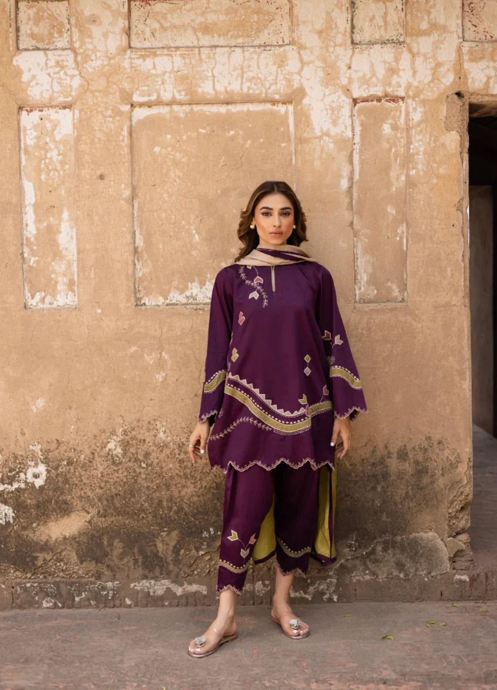 Mahrukh - 2Pc Embroidred Suit - Premium Swiss Lawn