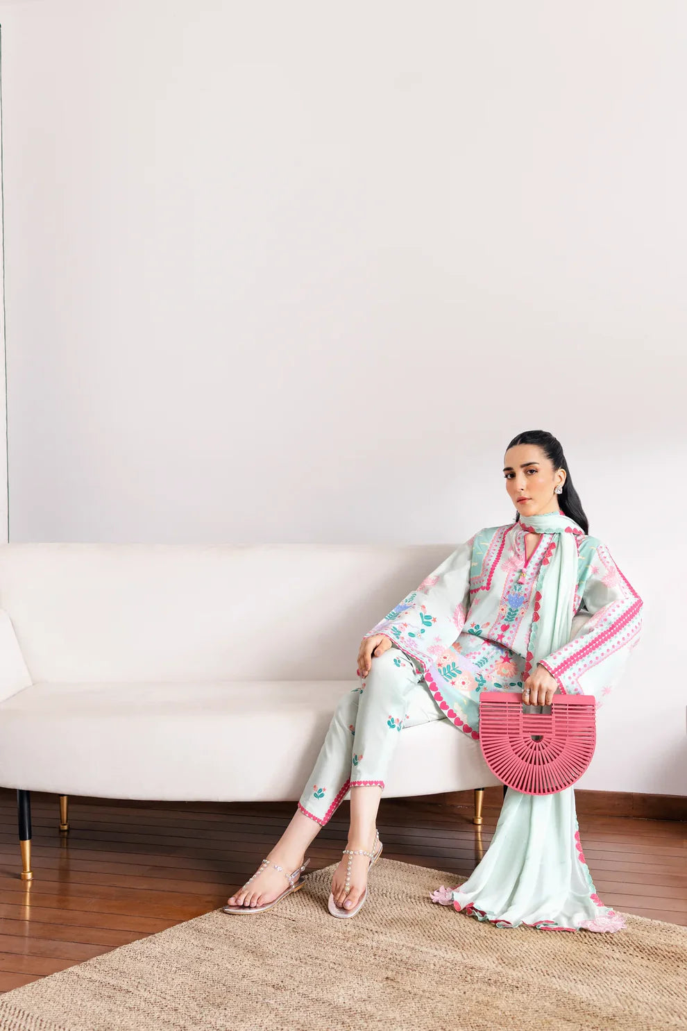 Yumna - Stitched 2Pc printed Suit - Premium Fabric