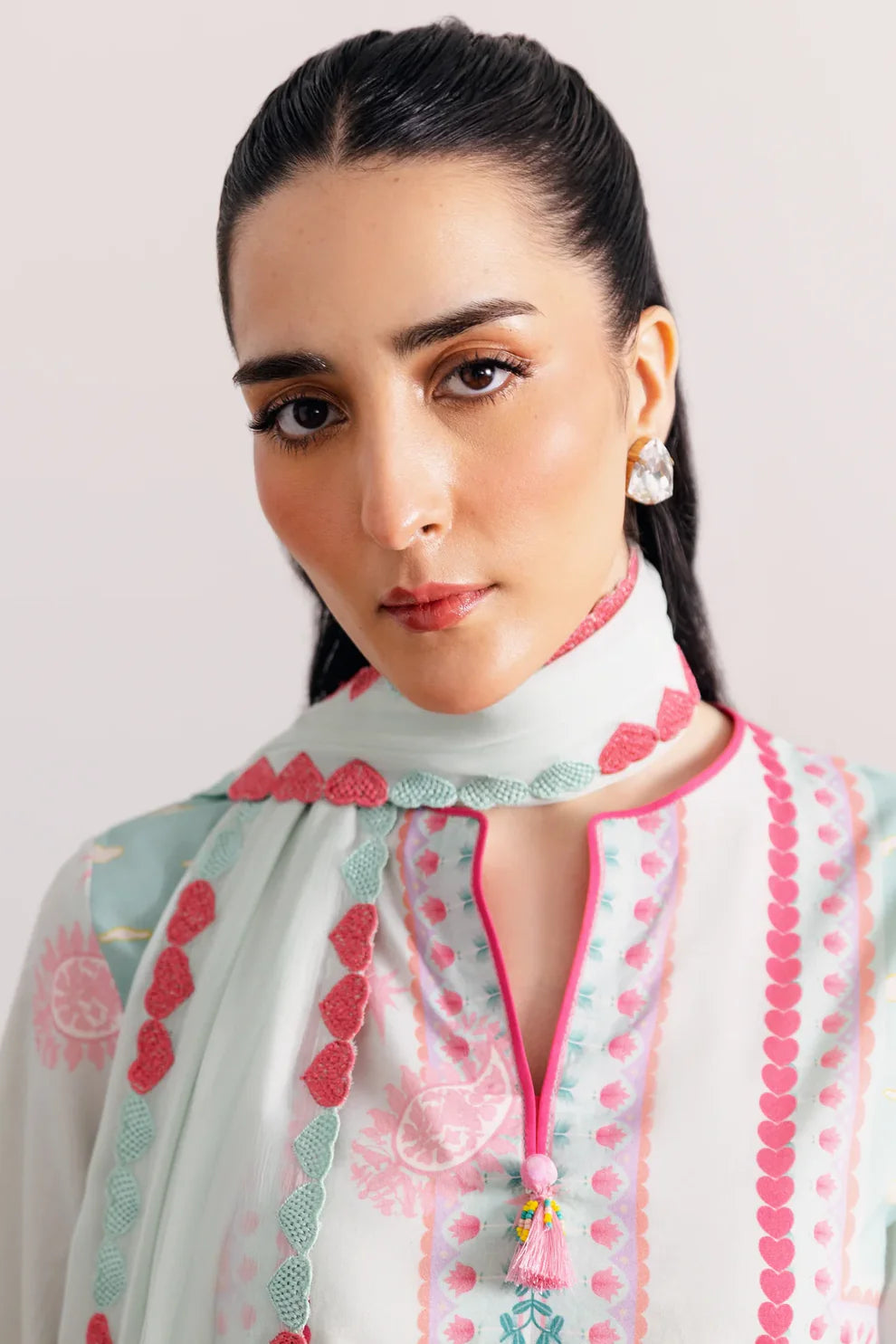 Yumna - Stitched 2Pc printed Suit - Premium Fabric