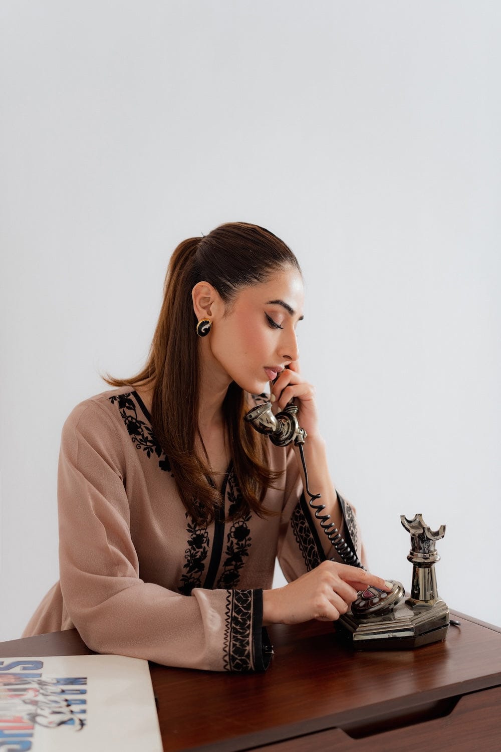 Areesh Bloom Embridred Stitched - 2PC Premium Winter Fabric Fabric