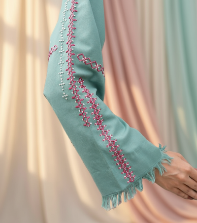 Sassi - Embroidred Stitched 2 PC Premium Fabric