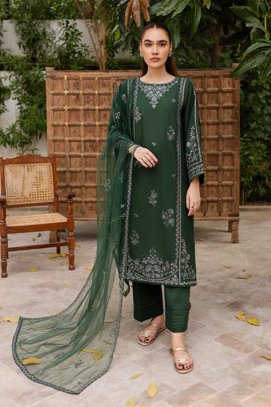Kashaf - Embroidred 3 pc Stitched Premium Fabric