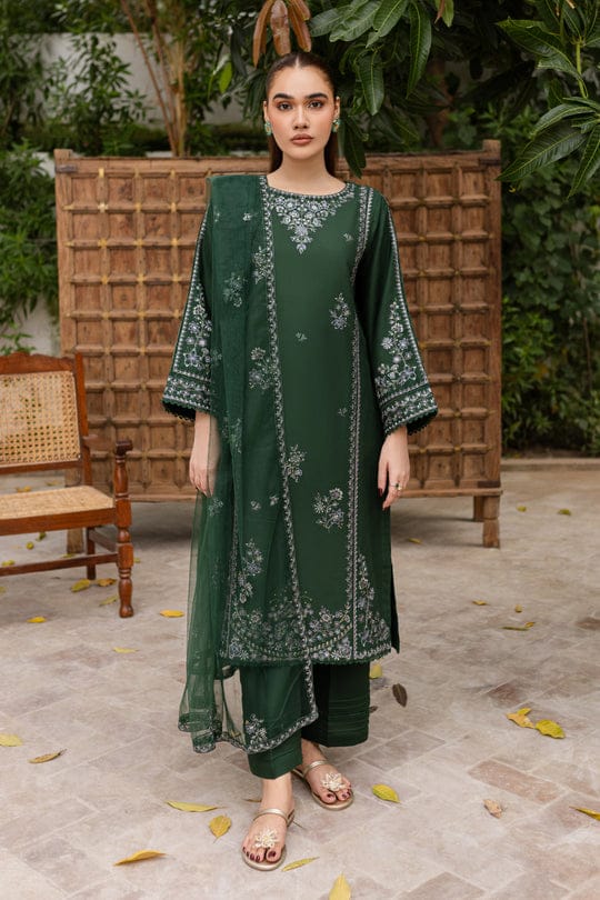Kashaf - Embroidred 3 pc Stitched Premium Fabric