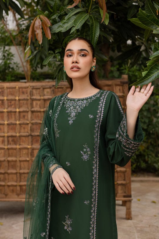 Kashaf - Embroidred 3 pc Stitched Premium Fabric