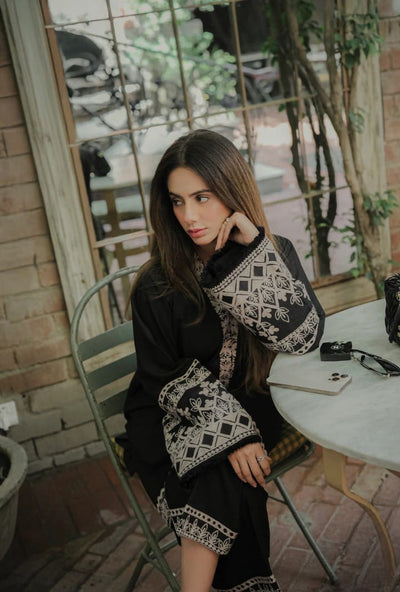 Ulfat - 2Pc Embroidred Suit - Premium Fabric