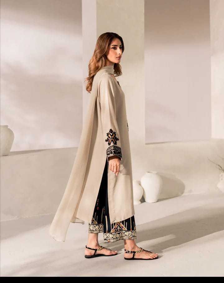 Mashal - 2Pc Embroidred Suit - Premium Fabric