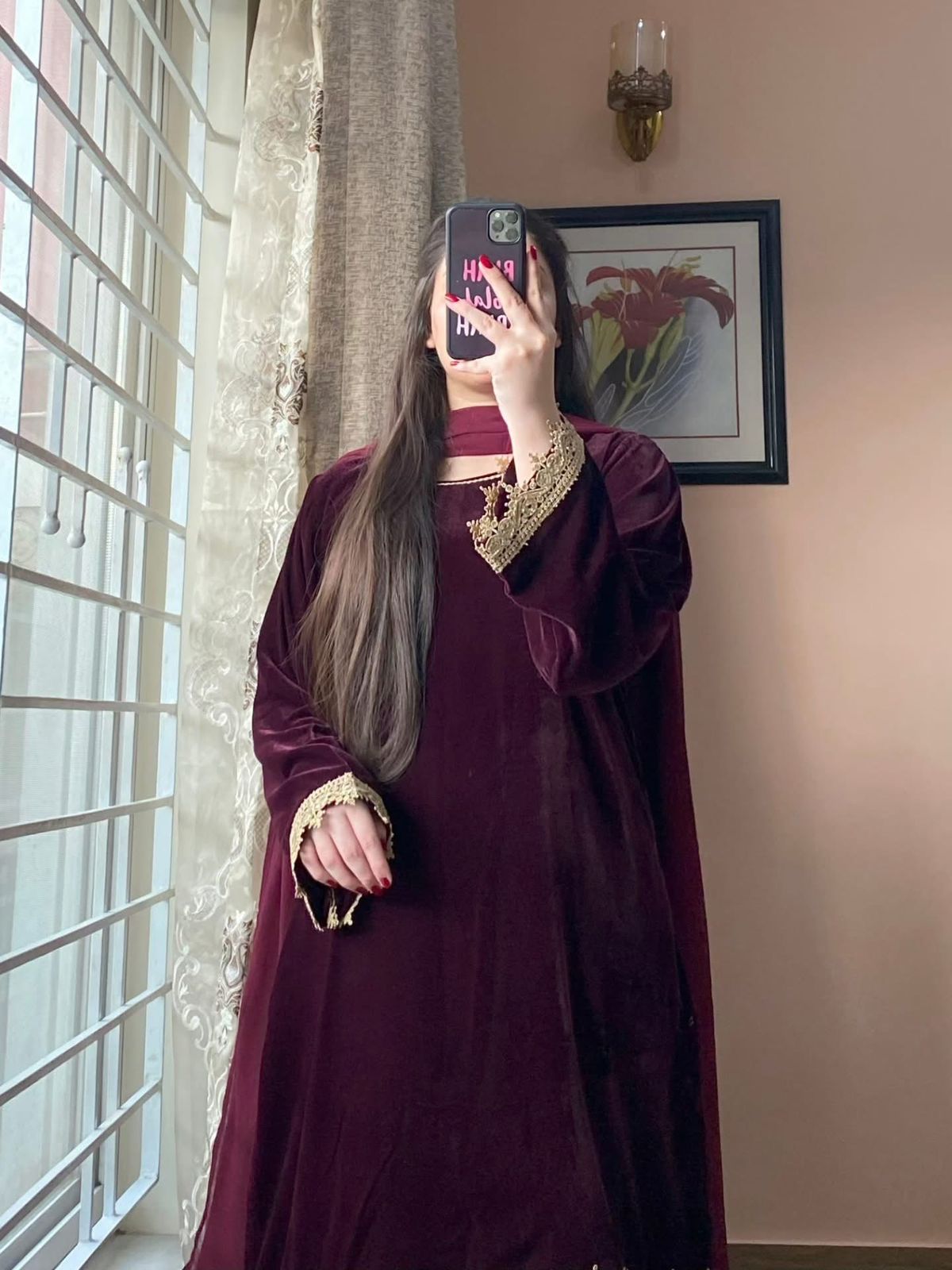 Vaneeza  Stitched 2PC Premium Valvet