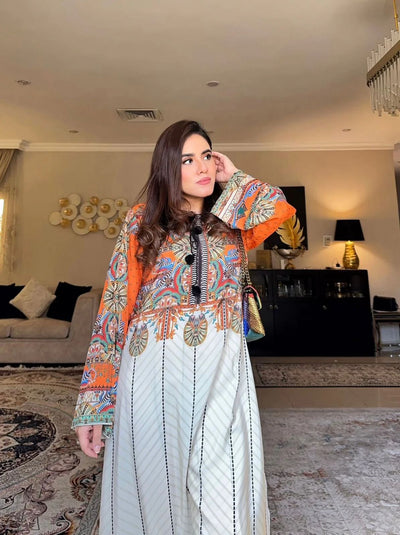 Hira digital-print 2 piece