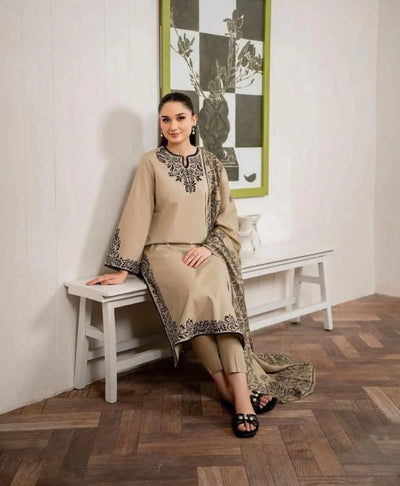 Vinya Embroidered Stiched (3 piece)ZL1009