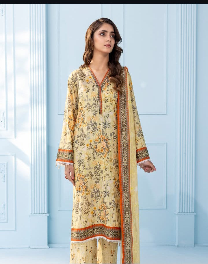 Lawn suit 3 Piece