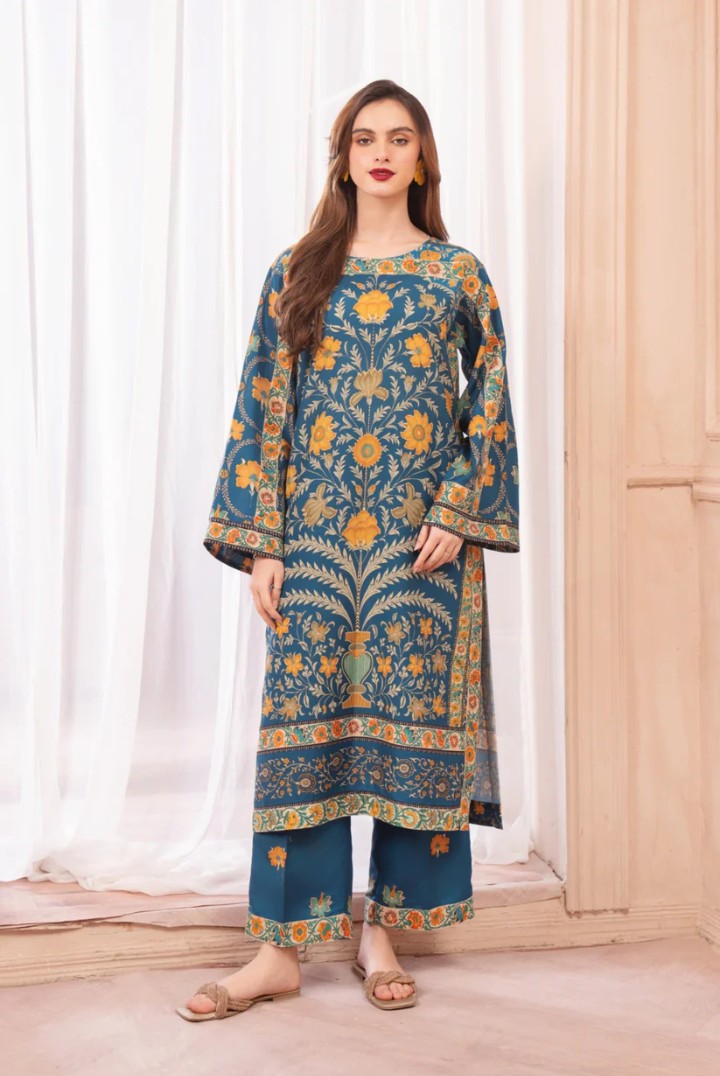 Laila bule Stitched 2 piece