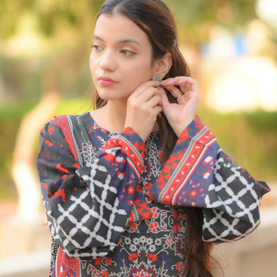 Zaria printed 3 piece