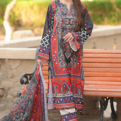 Zaria printed 3 piece